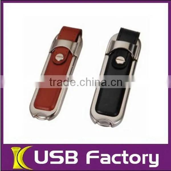 New products beautiful oem leather usb pen drives