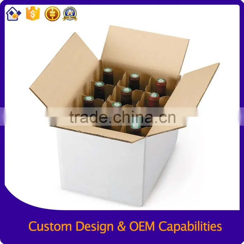 Simple ink print White corrugated paper box