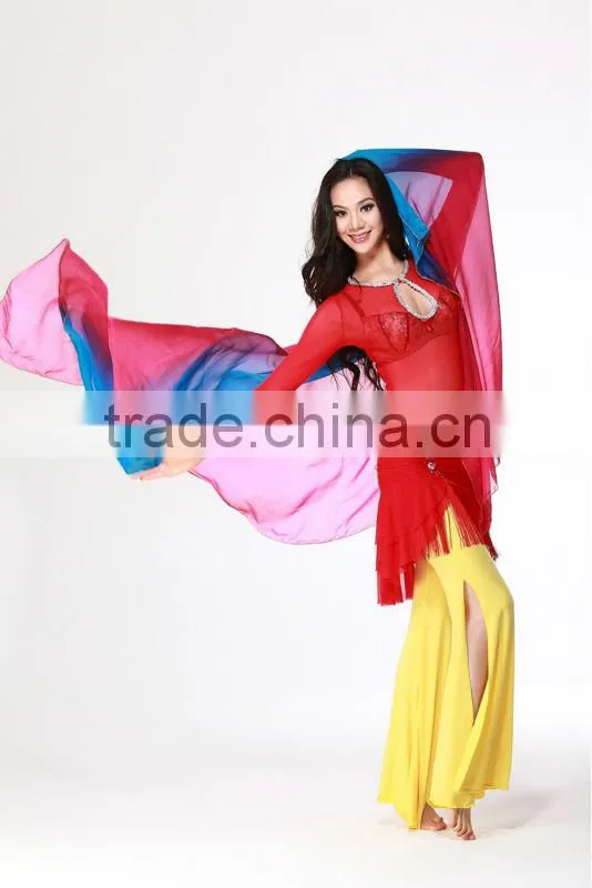 Hot Belly Dancing Veil, New Real Silk Sexy India Belly Dance scarf,Performance Dress Scarf Veil (SJ003)