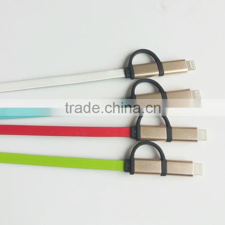 High speed flat noodle micro data micro usb power cable for Samsung