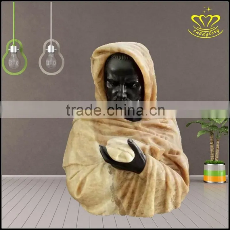European Venus white marble bust girls head sculpture crafts