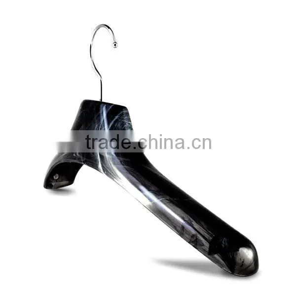 Plastic Black Marbled Luxury Hanger for Boutique Dresses
