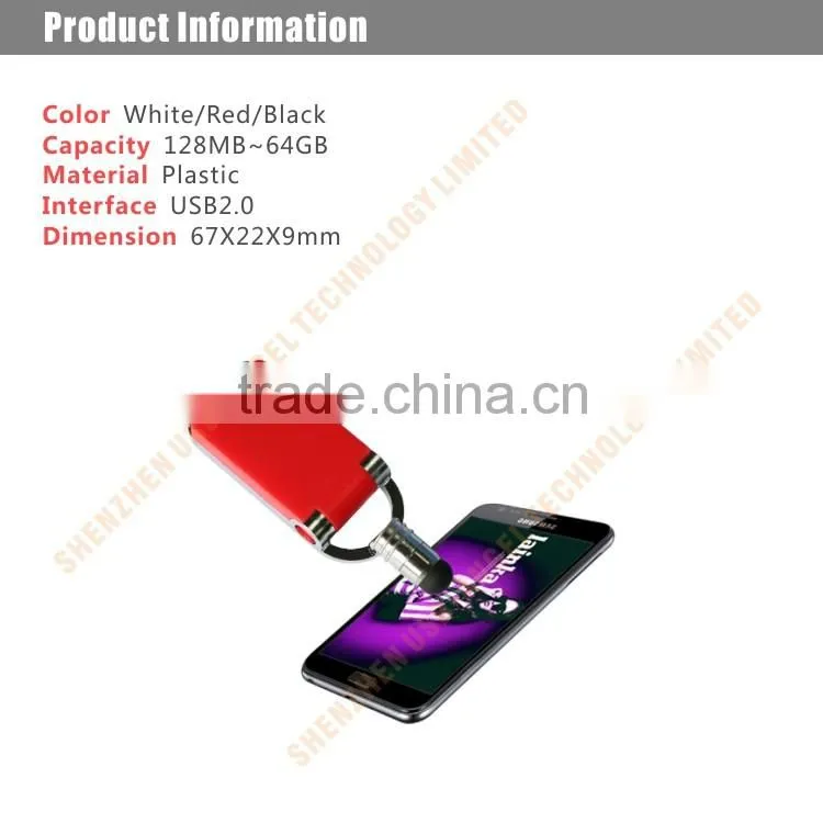 mini touch screen usb pen drive 1gb plastic usb memory disk 2.0 interface usb flash drive