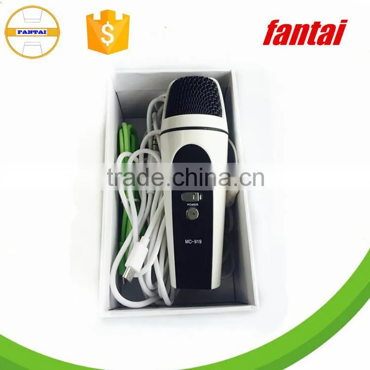 2015 popluar cell phone microphone, mobile microphone mc-919,portable karaoke player