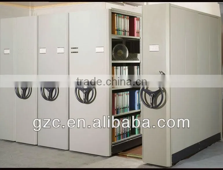 Elegant High Density Mechanical Mobile Shelving Filing Cabinet Storage System