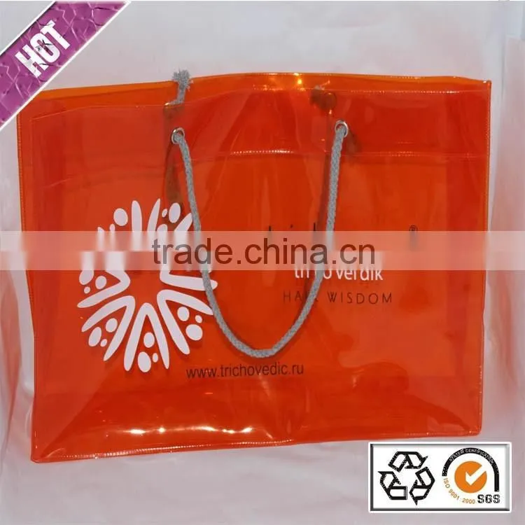 Customized Gift Bag PVC Waterproof Shopping Bag Plastic Custom Logo Camping