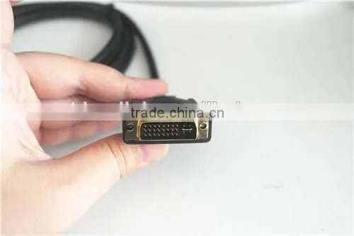 DVI-D 24+1 pin Dual Link Cable DVI Male to Male Gold 1.8m