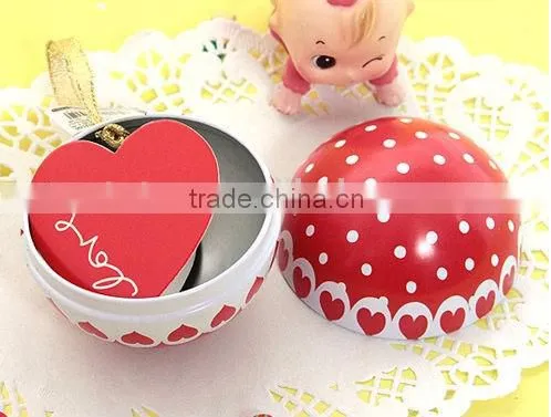 christmas gift tin balls ball shape gift box christmas ball gift box st3076