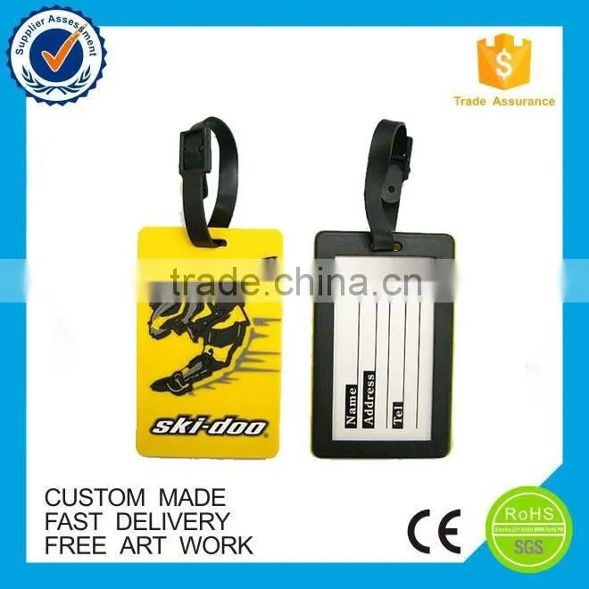 custom rubber luggage tags,brand leather tag