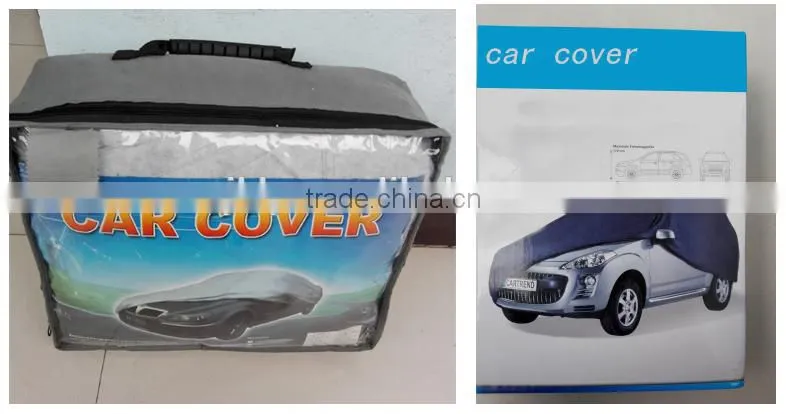 Padded aluminum foil car cover with hail protection function