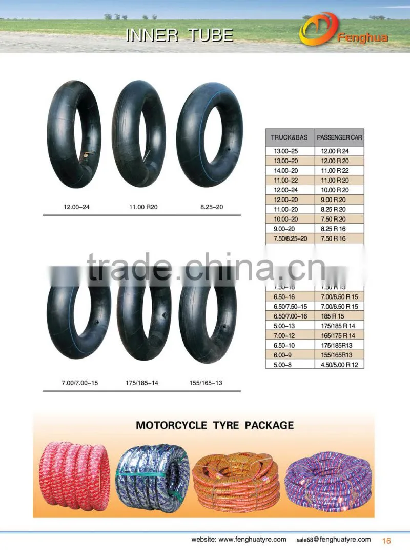 BUTYL INNER TUBE 300-17 FOR 125CC MOTORCYCLE INNER TUBE