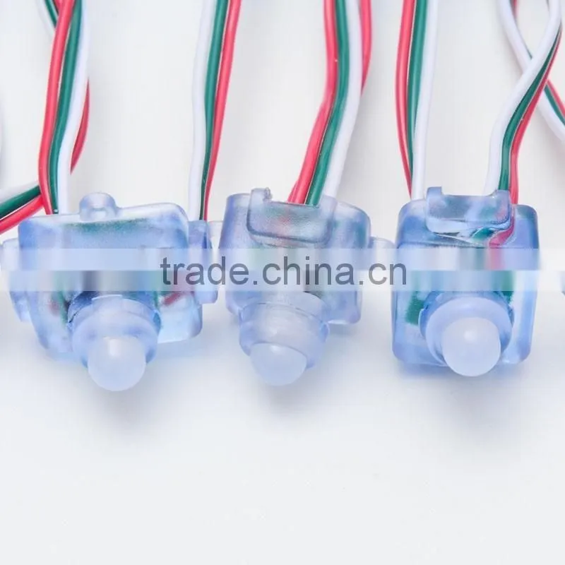 High quality WS2811 Led Full Color character 12mm led punch string