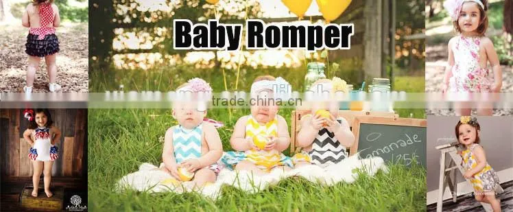 wholesale breathable backless organic cotton girls' baby romper costume