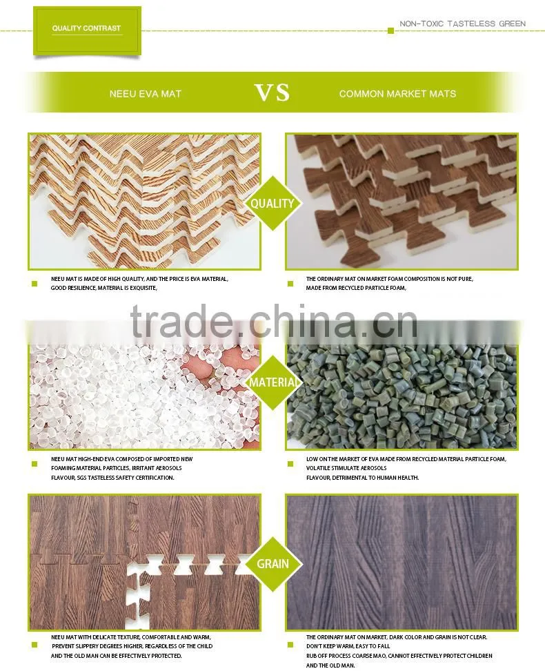 hardwood floor eva foam jigsaw/puzzle wall tile