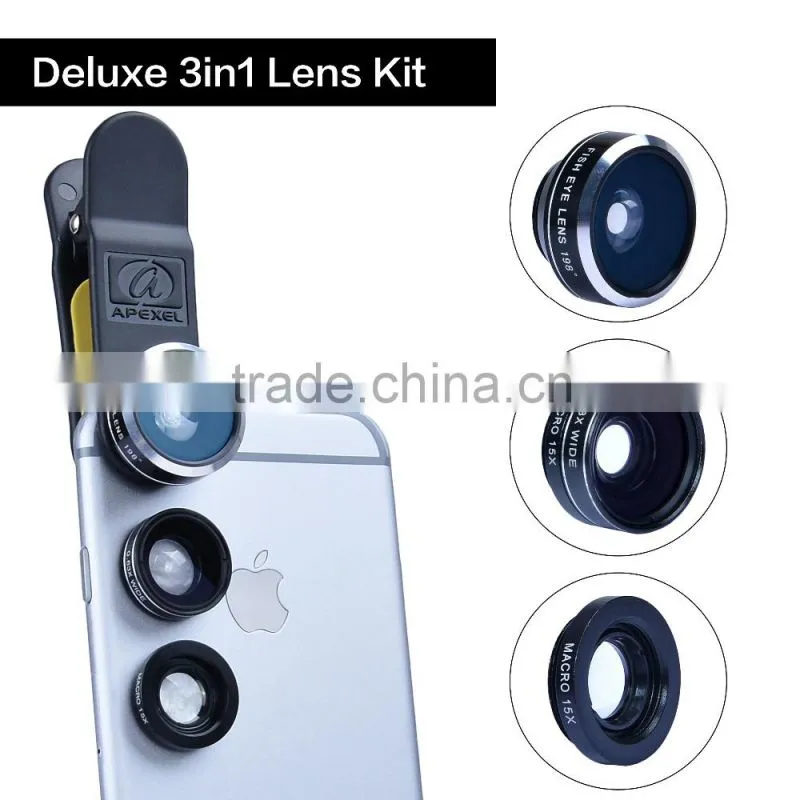 universal smartphone mounting kit one plus two camera lens for iphone 7 6s plus mobil phone
