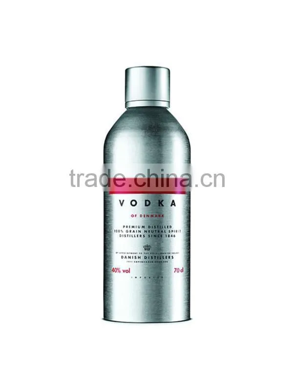 Empty new aluminum powder bottle with sifter top