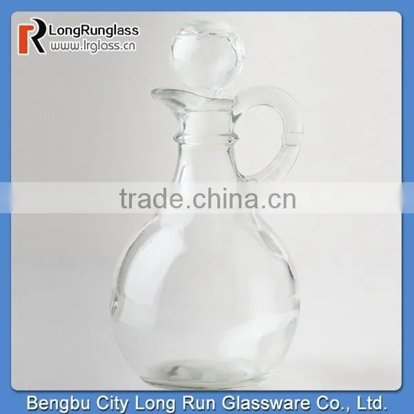 LongRun 50oz Large Capacity Clear Pitcher with Hole Design Unique Shape Glass Containers with OEM Design