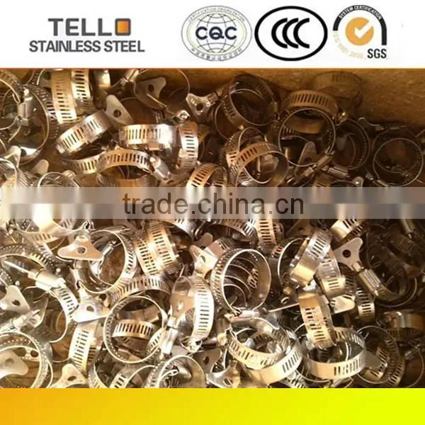 316 stainless steel worm gear hose clamps