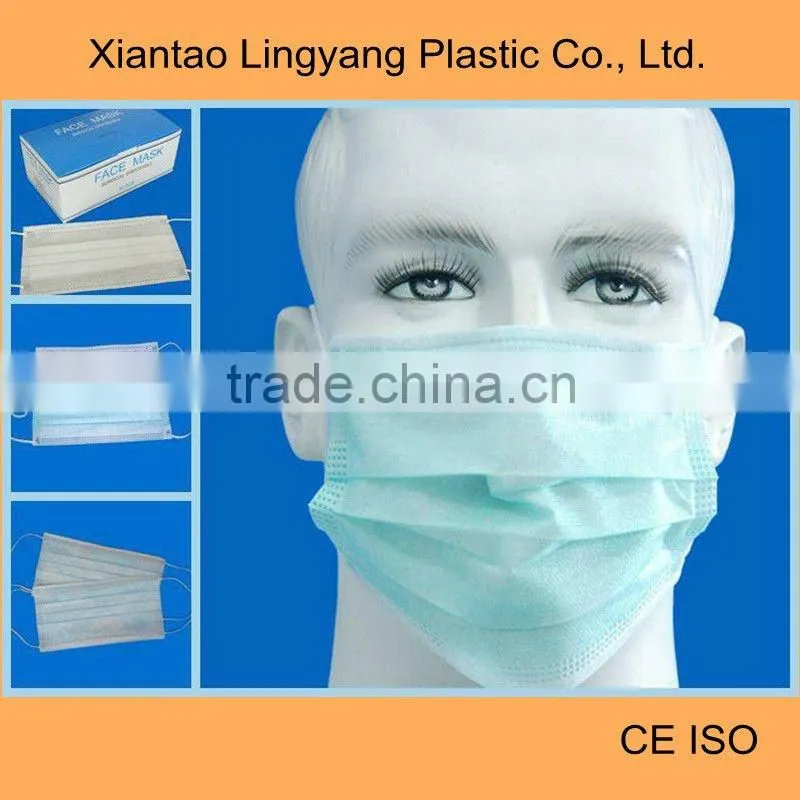 Disinfection Disposable 3ply Non-woven Medical Face Mask