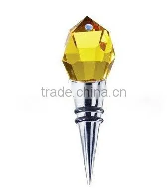 3d crystal wine stopper