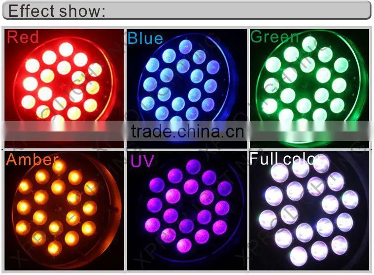 2015 HOT 6in1 18pcs led par light DJ disco equipment light bars