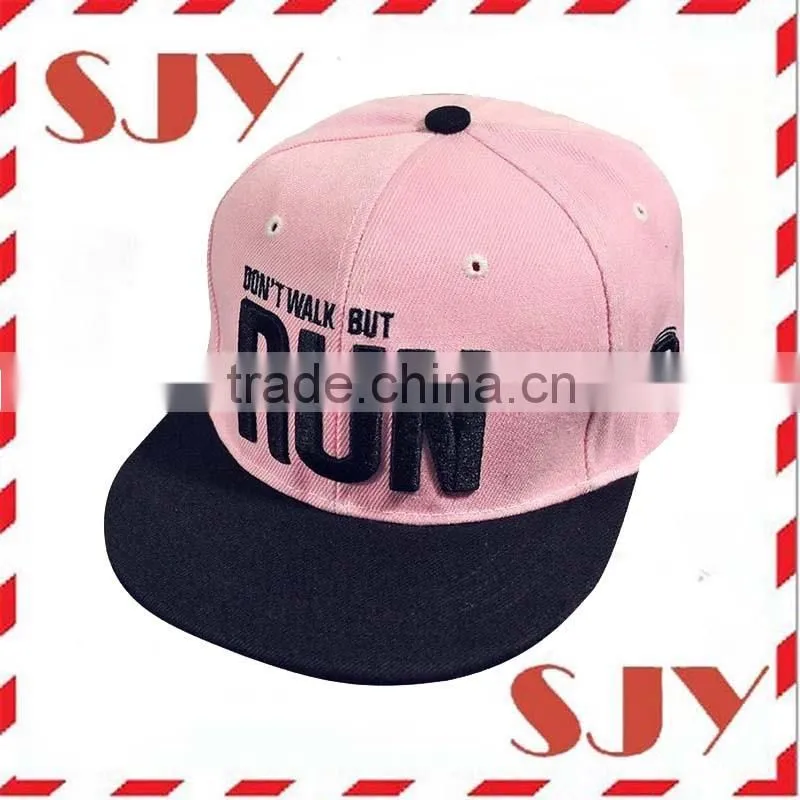 Small quantity accept Paypal custom embroidered snapback hat