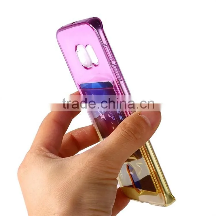 with card bag phone case for huawei ascend g u fusion 5520 6609 8652 activa