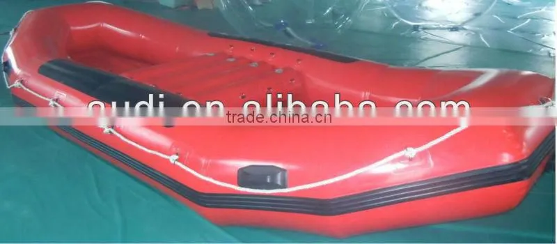 boat raft yellow 0.9mm PVC tarpaulin inflatable advertising, inflatable river Boats