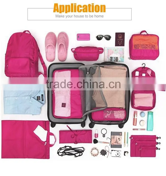 Durable easy operation multifunctional polyester Packing Pouch 3 pcs/set