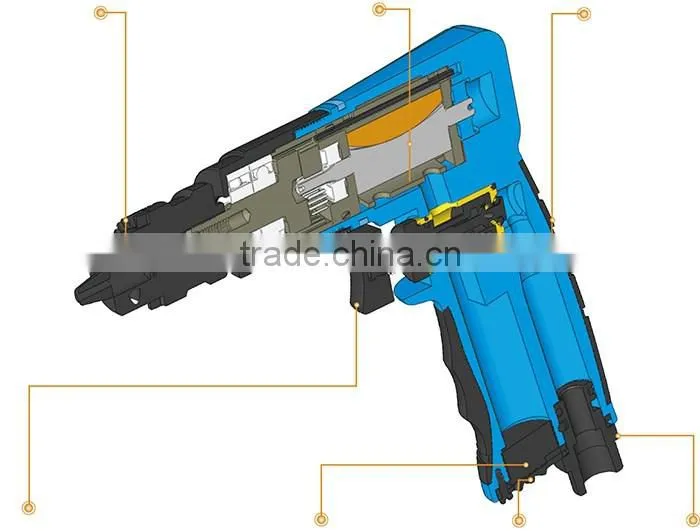 ST-M5014C Alum. Body TPR Cover 1/2" Air Reversible Drill