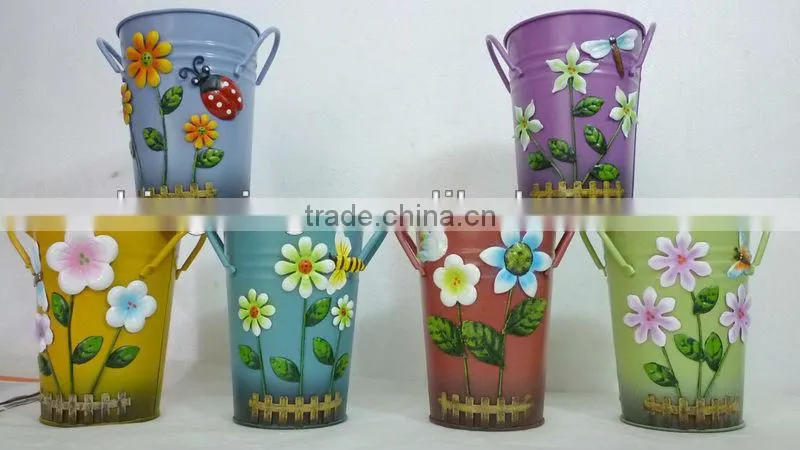 Decorative Metal Flower Pots