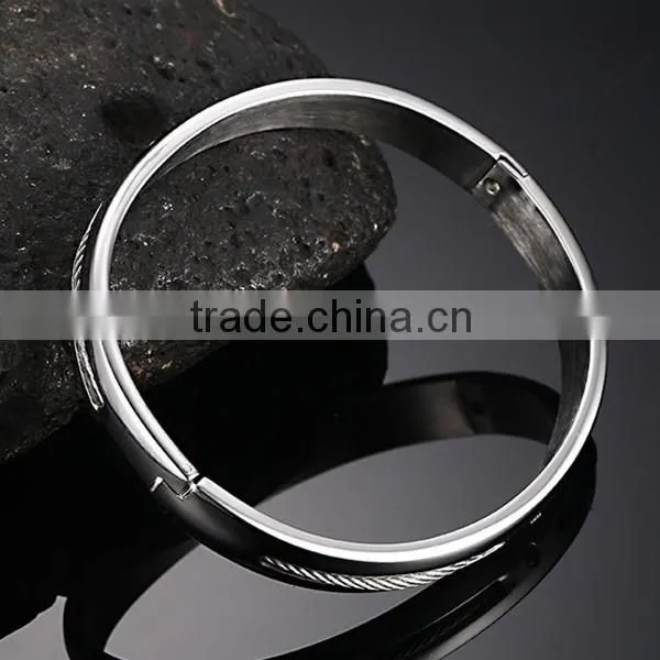 Wholesale Fashion Lady Rhinestone WIA Stainless Steel Bracelet