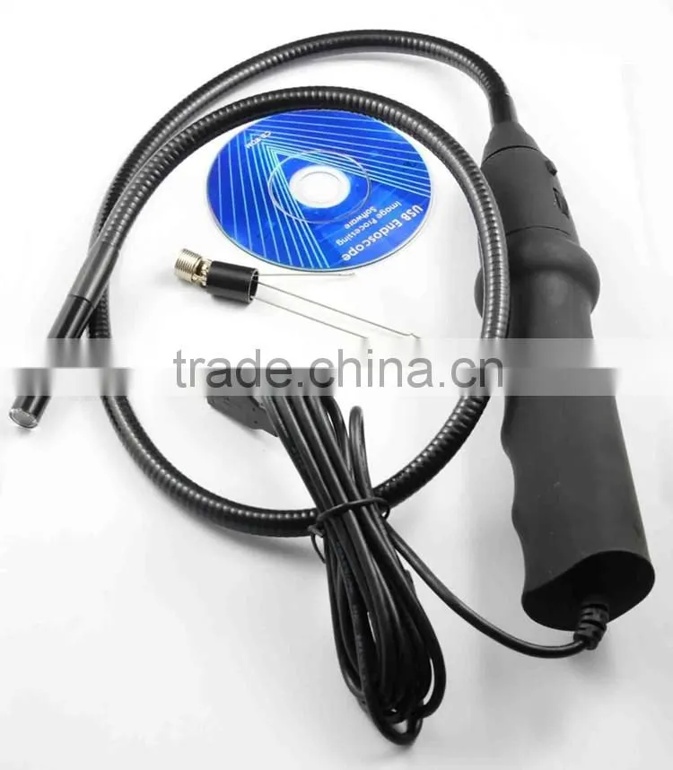 protable dia 10mm waterproof handle usb borescope endoscope inspection sanke camera