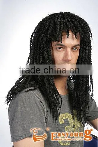 Long afro dreadlock braids hair cosplay wigs for black men