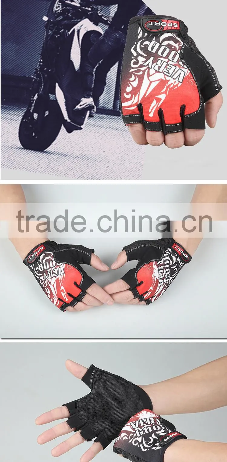 breathable pu materia automobiles half finger gloves