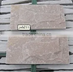 beige mushroom stone exterior wall cladding