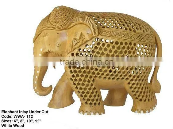 wooden elephant sculptures/old wooden sculpture/elephants