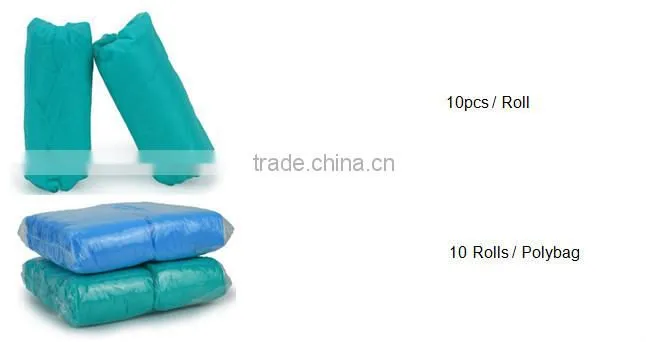 Cheapest Blue / green good quality disposable non woven shoe covers