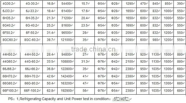 Freezer Condensing Unit,Chiller condensing unit,cooler condensing unit 6H-35.2