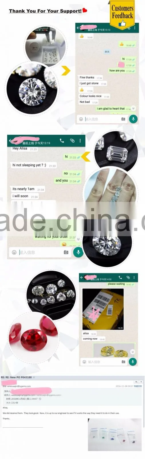 China factory manufacturing 1 carat forever one moissanite vs lab created diamonds