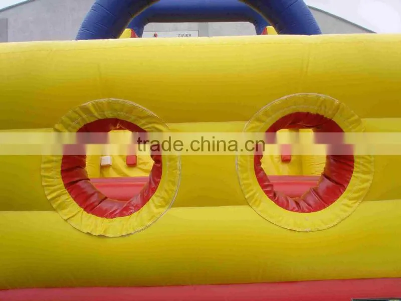 2015 new product obstacle course/ inflatable obstacle combo with slide