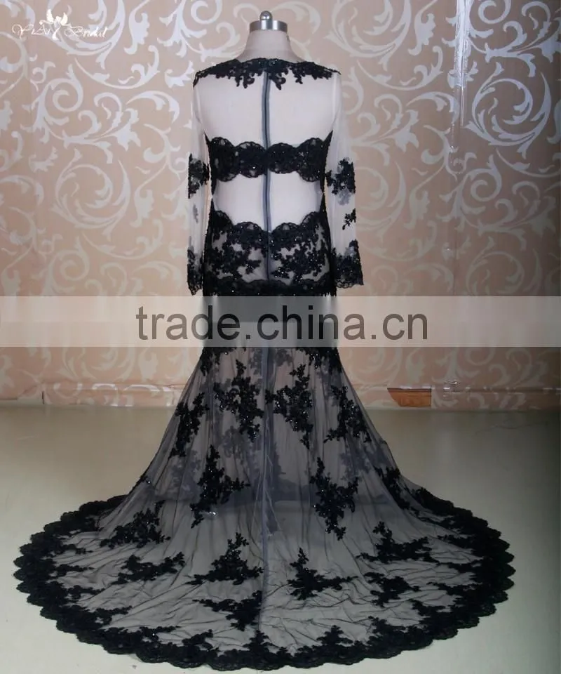 RSW1309 Yiaibridal Lace Sexy See-Through Mermaid Wedding Night Dresses