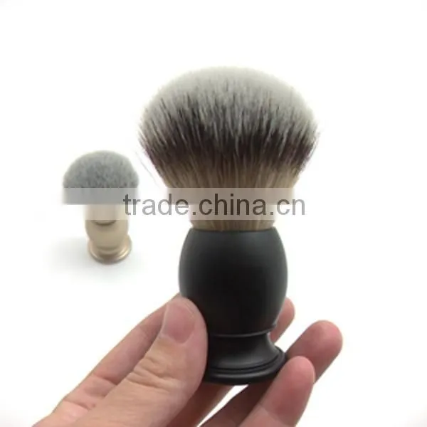 Perfect holy black shaving brush, custom logo metal shaving brush in black hair