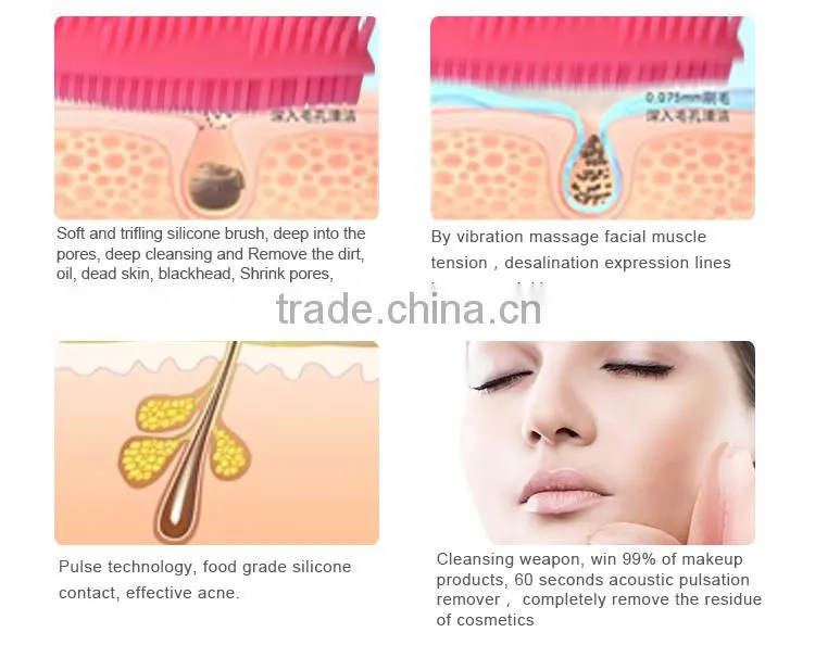 Face machine electric stimulation silicone face exfoliate brush