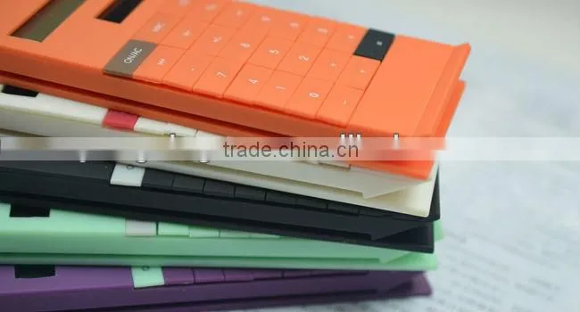 portable promotional 10 digital solar paper clip calculator
