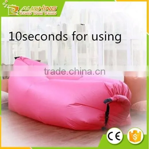 Wholesale Inflatable Lounger Outdoor or Indoor Air Sleep Sofa Couch Portable Furniture Waterproof Nylon Fabric Sleeping Compress