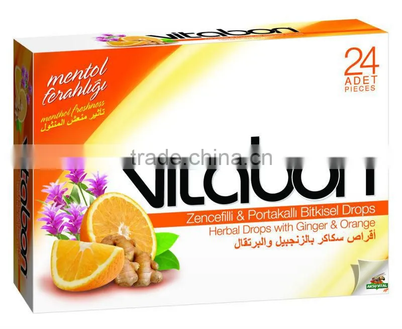 Sweet Sore Throat Import Candy VitaBon Drops with Eucalyptus and Aniseed Extract Bonbon ...