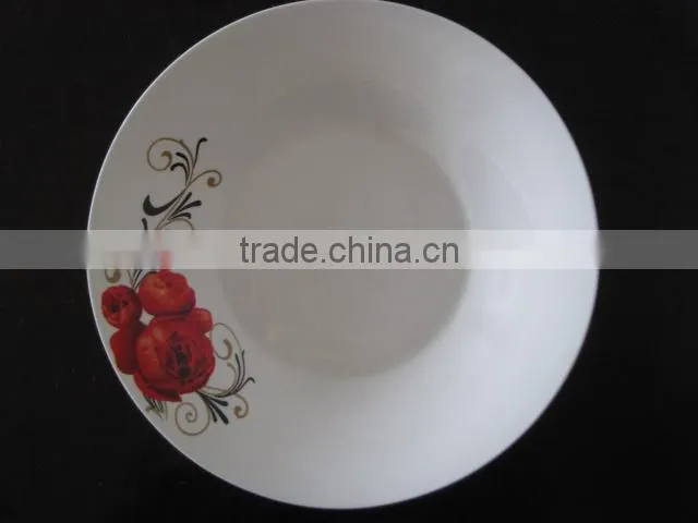 2016 new logo ceramic plate ,top quality photo plate