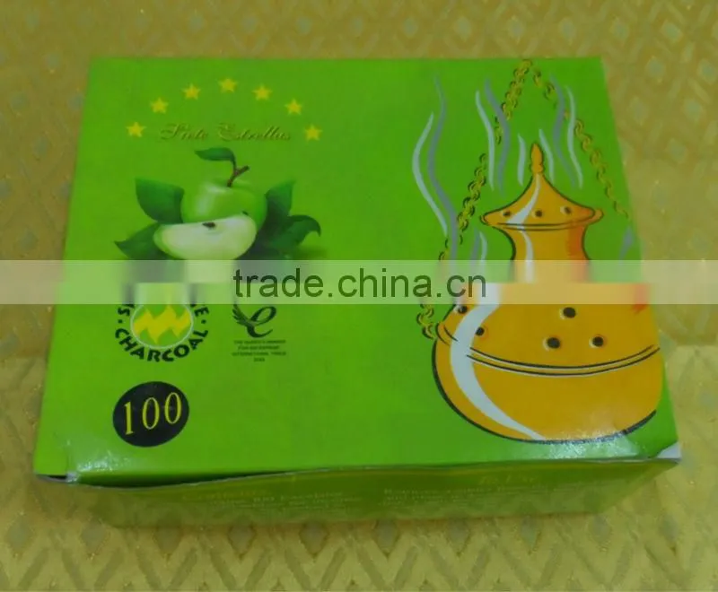 Apple charcoal for shisha