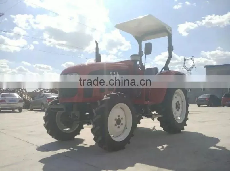 55HP cheap 4x4 tractor with cabin